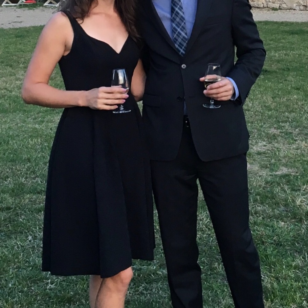 Jill Stuart flare dress with embroidery + pockets